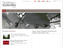 Tablet Screenshot of bodegasdunviro.com